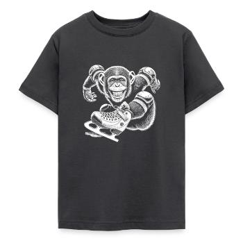Schlittschuhlaufen - Teenager T-Shirt - Dunkelgrau - Vorne - AI Model Teenager Male light (155cm)