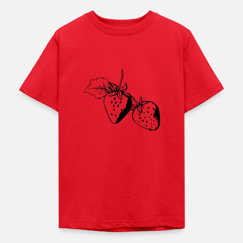 Fraises - T-shirt Ado - rouge