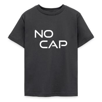 No Cap - Teenager T-Shirt - Dunkelgrau - Vorne - AI Model Teenager Male light (155cm)