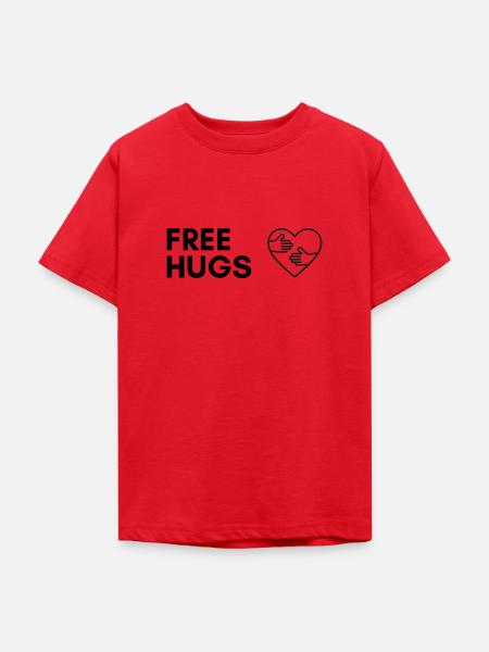 Free hugs - Teenager T-Shirt - Rot
