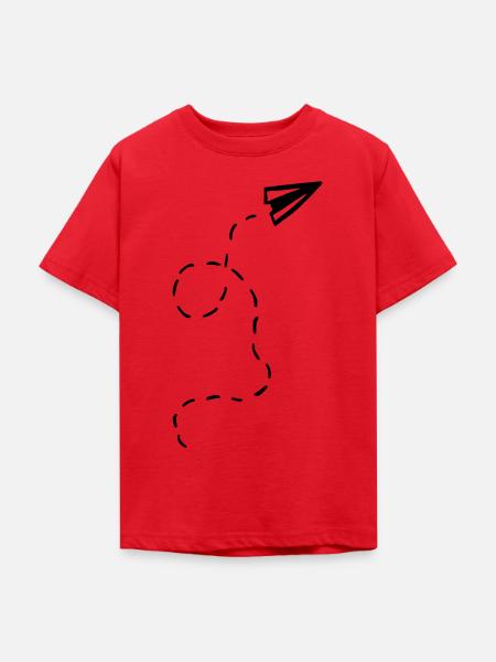 Papierflieger - Teenager T-Shirt - Rot