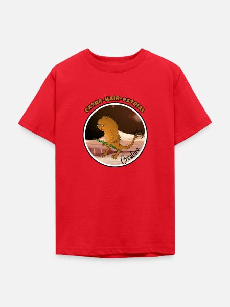 Außerirdische Kreatur - Teenager T-Shirt - Rot