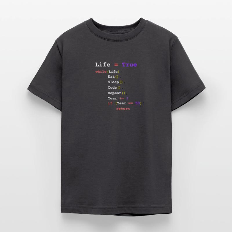 Eat Sleep Code Repeat - Programmierer Teenager T-Shirt