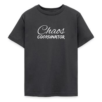 Chaos Durcheinander Unordnung Verwirrung Wirrwarr - Teenager T-Shirt - Dunkelgrau - Vorne - AI Model Teenager Male light (155cm)