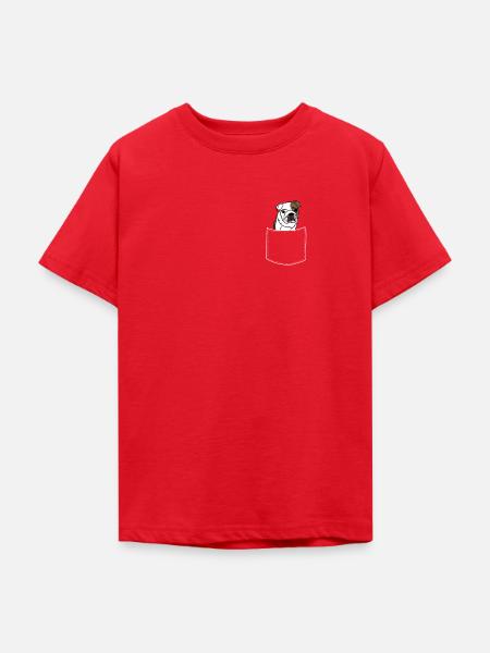 Bulldogge - Teenager T-Shirt - Rot