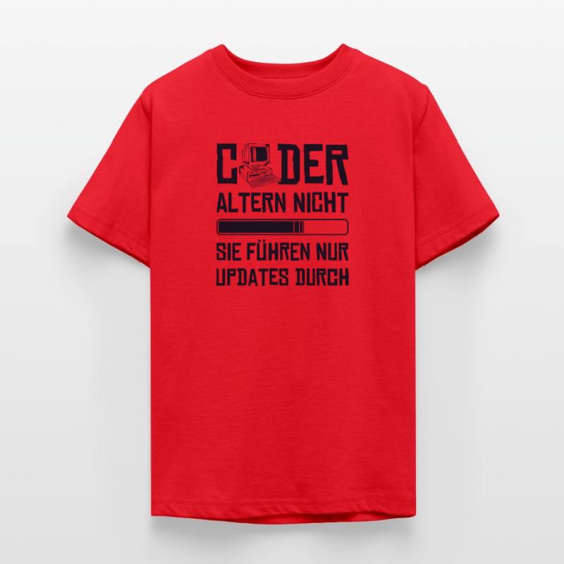 Coder Altern Nicht Developer Softwareingenieur Teenager T-Shirt