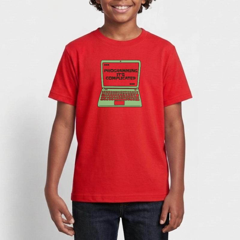 Programming It's Complicated Developer Coder Teenage T-Shirt