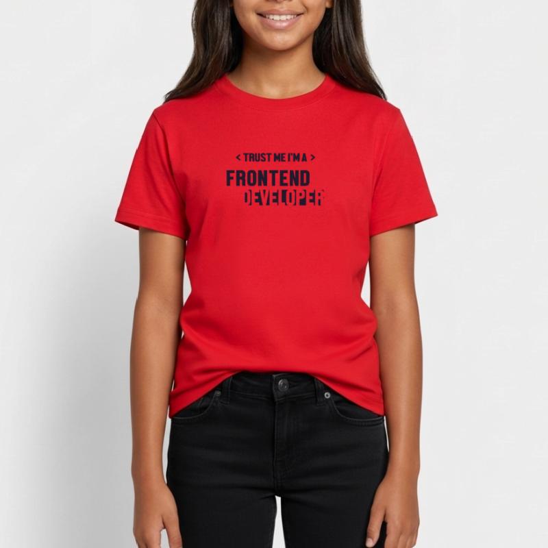 Trust Me I'm Frontend Developer Coder Software Teenage T-Shirt