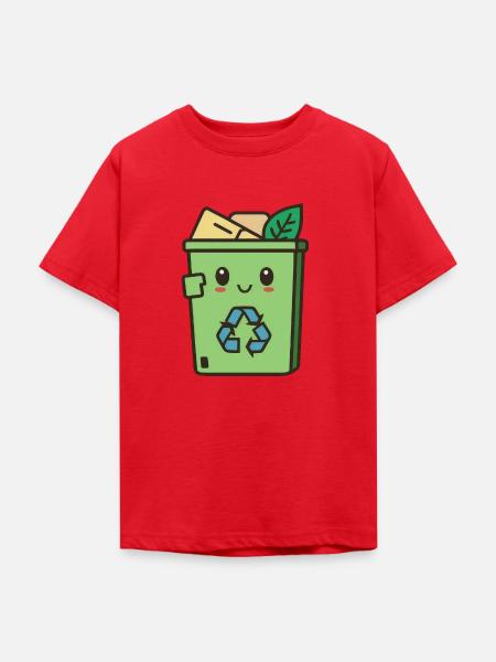 niedliches Recycling - Teenager T-Shirt - Rot