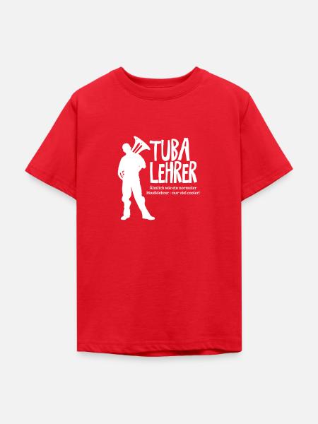 Tuba Lehrer | Tubist - Teenager T-Shirt - Rot