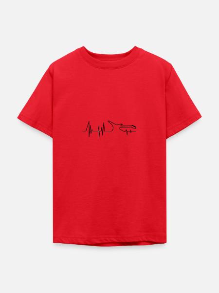 Gitarre - Teenager T-Shirt - Rot