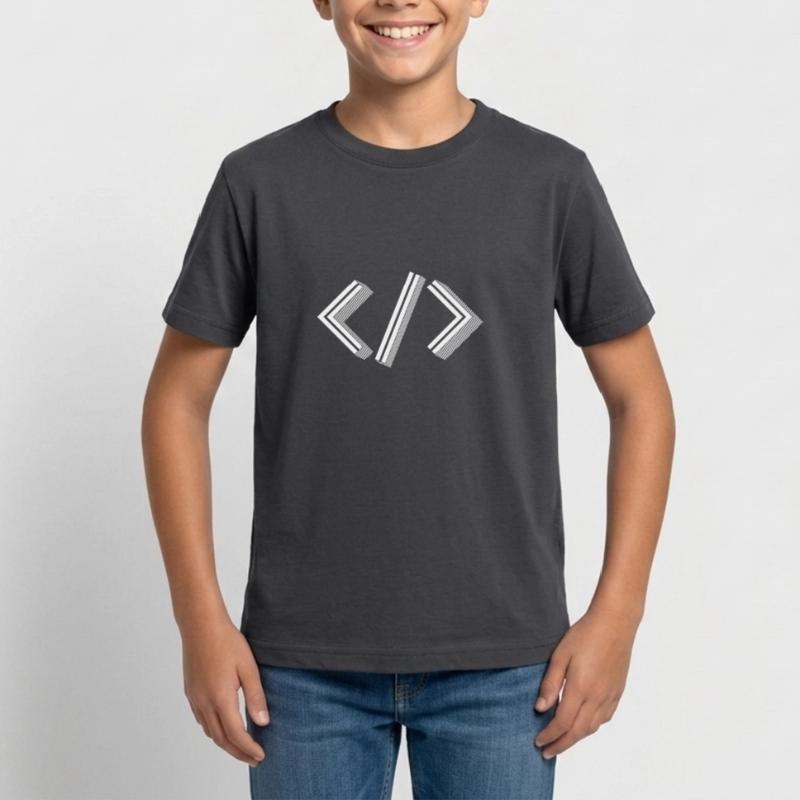 Retro Bracket's - Full Stack Developer HTML XML Teenager T-Shirt