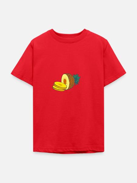 Ananas - Teenager T-Shirt - Rot