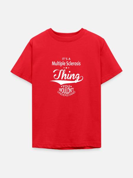 Multiple Sclerosis - Teenager T-Shirt - Rot
