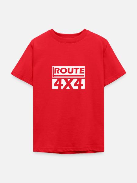 Route 4x4 - Teenager T-Shirt - Rot