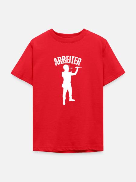Arbeiter - Teenager T-Shirt - Rot