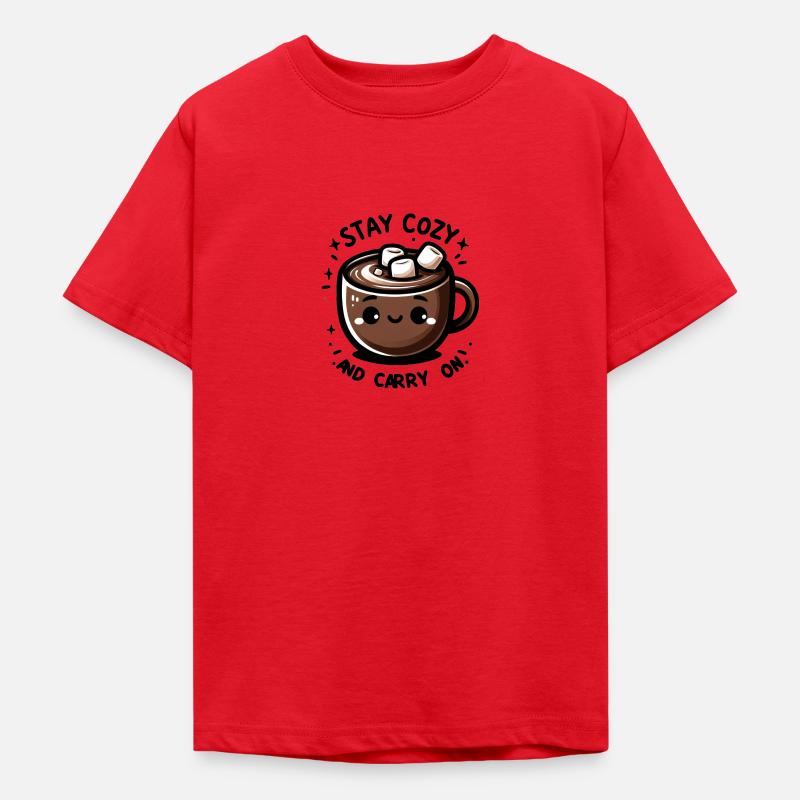 Restez à l’aise et continuez - T-shirt Ado - rouge