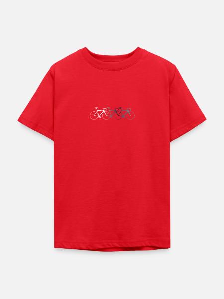 Fahrrad - Teenager T-Shirt - Rot