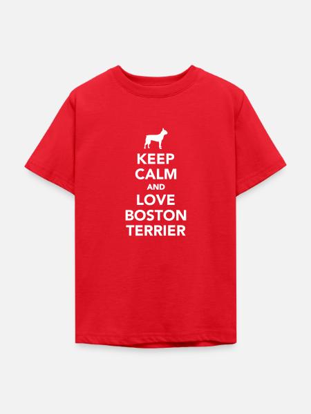Boston Terrier - Teenager T-Shirt - Rot