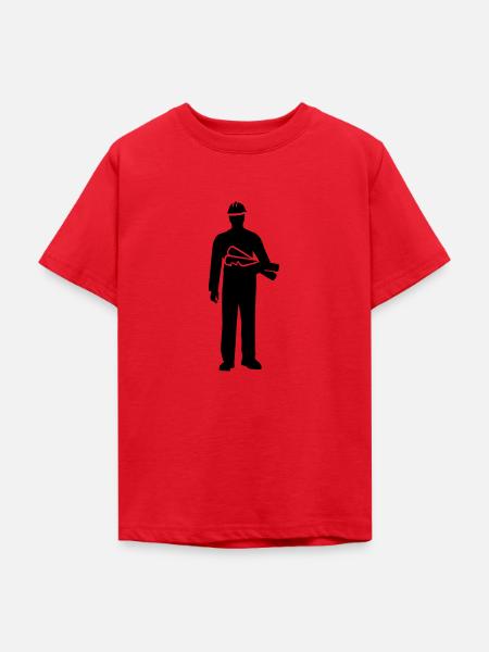 Bauleiter - Teenager T-Shirt - Rot
