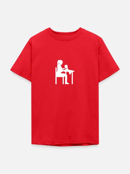 Nähen - Teenager T-Shirt - Rot
