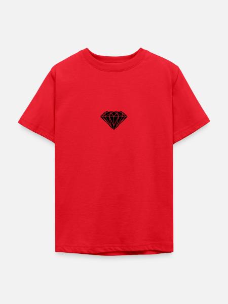 diamond - diamant - Teenager T-Shirt - Rot