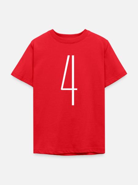 4 - Teenager T-Shirt - Rot