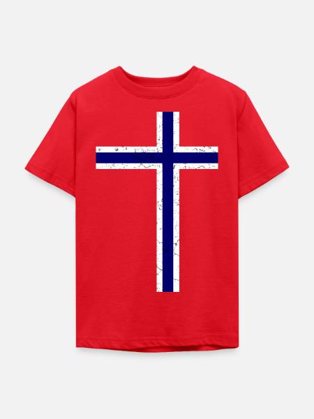 Norwegen Flagge - Teenager T-Shirt - Rot