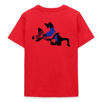 Ringer, Ringen - Teenager T-Shirt - Rot - Hinten - AI Model Teenager Male dark (155cm)