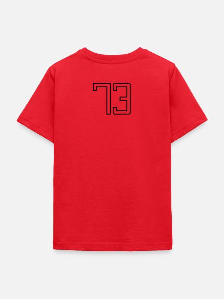 Nummer 73 (Universitätsstil) - Teenager T-Shirt - Rot