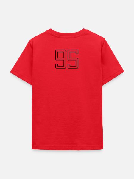 Nummer 95 (Universitätsstil) - Teenager T-Shirt - Rot