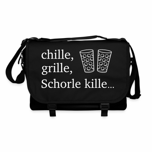 chille, grille, Schorle kille... & Dubbegläser - Umhängetasche