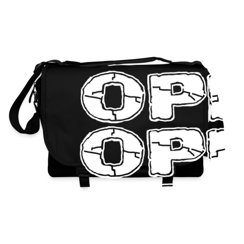 OPP Logo White - Olkalaukku