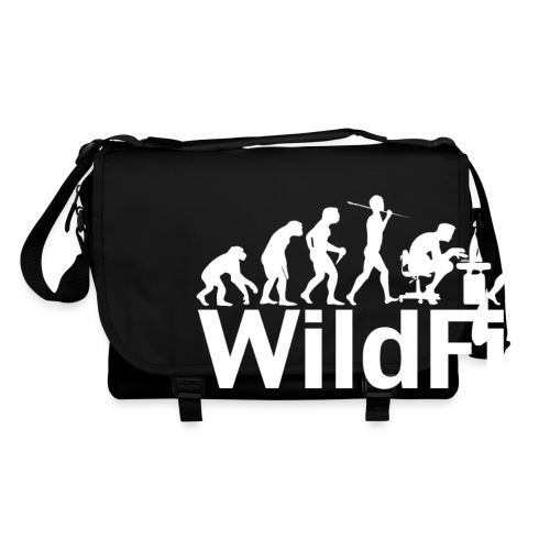 WildFit Logo Evolution Weiß - Umhängetasche