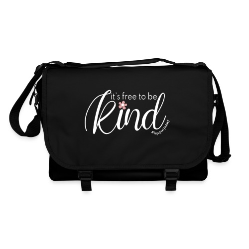 Amy's 'Free to be Kind' design (white txt) - Shoulder Bag