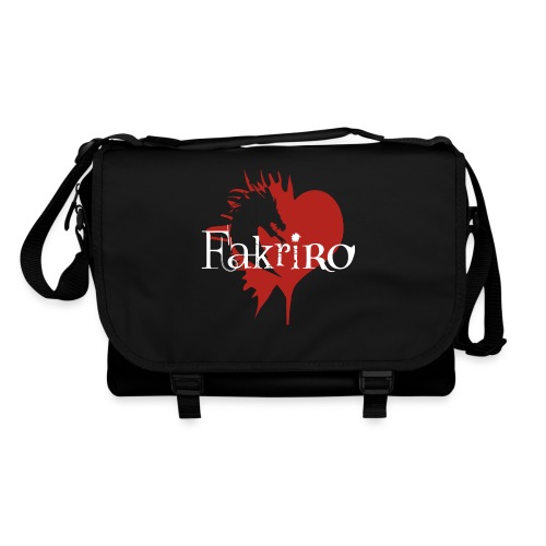 Fakriro Logo weiss mit Herz - Umhängetasche