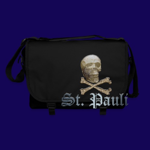 St. Pauli (Hamburg) Piraten Symbol mit Schädel - Umhängetasche
