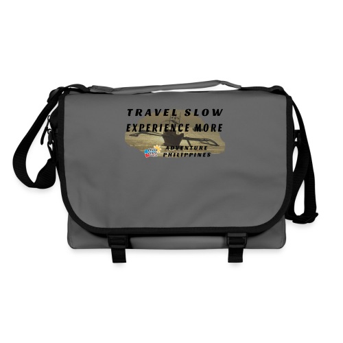 Travel slow Logo für helle Kleidung - Umhängetasche