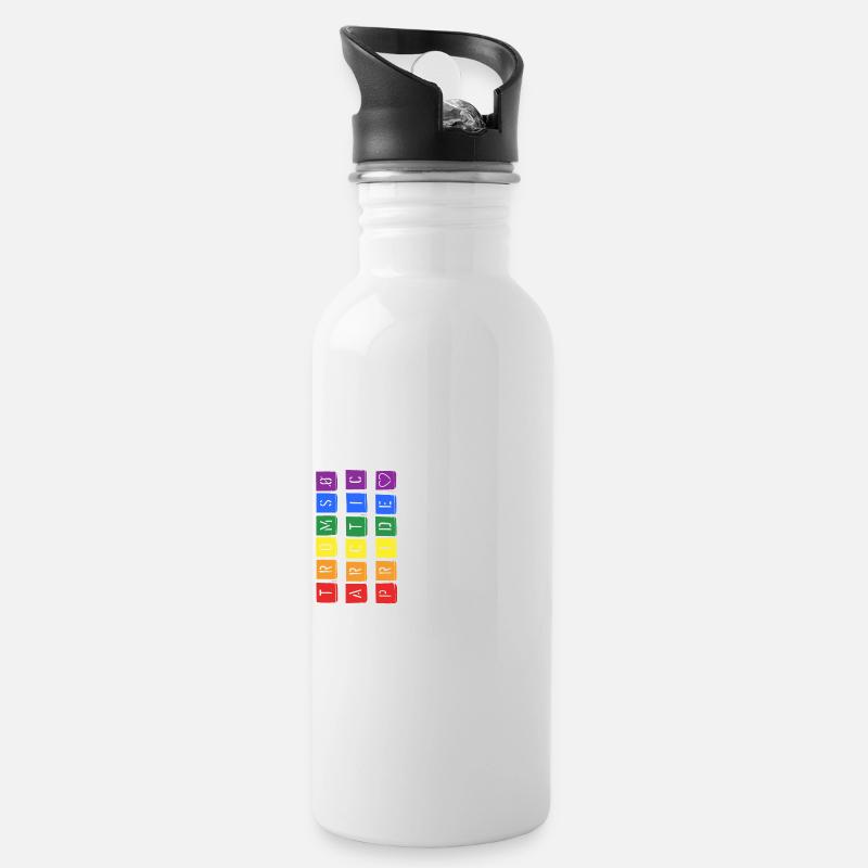 Tromsø Arctic Pride - Gourde avec paille intégrée - blanc