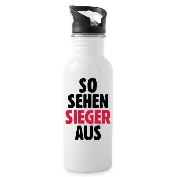 What winners look like - Water bottle with straw - white - Right
