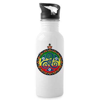 Triskell Rasta - Gourde avec paille intégrée - blanc - Droite