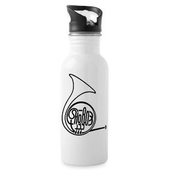 French Horn I - Water bottle with straw - white - Right
