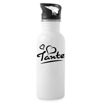 Tante - Trinkflasche mit integriertem Trinkhalm - Weiß - Rechts