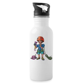 Little baby climber 4 - Water bottle with straw - white - Right