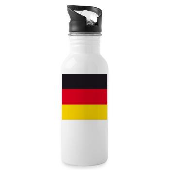 Signaler Allemagne boutons - Gourde avec paille intégrée - blanc - Droite