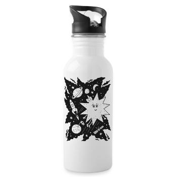 Stella star for coloring - Water bottle with straw - white - Right