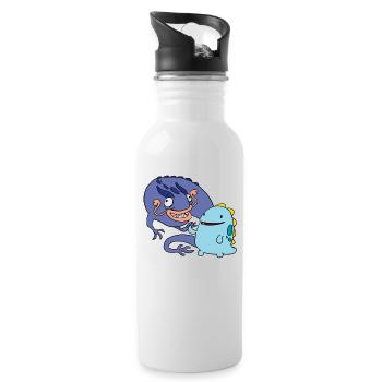 Derpy Dragons - Gourde avec paille intégrée - blanc - Droite