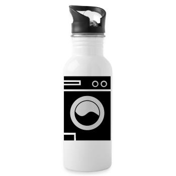 Washing machine - Water bottle with straw - white - Right