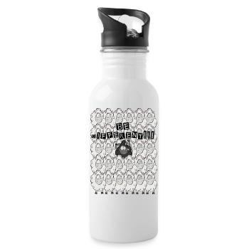 brebis galeuse - Gourde avec paille intégrée - blanc - Droite
