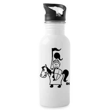 Knight - Water bottle with straw - white - Right